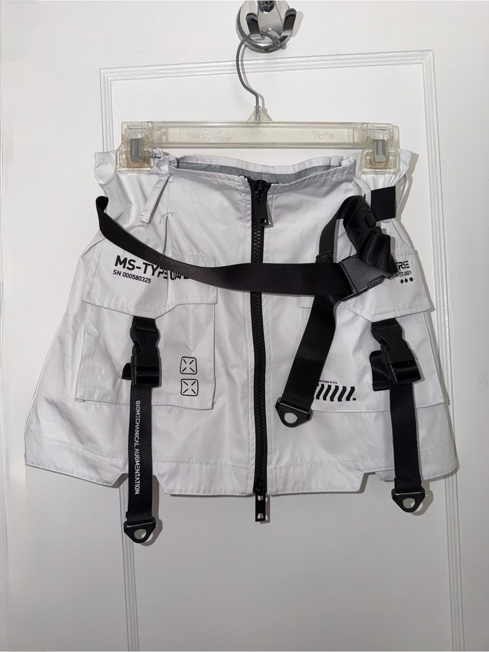 Fabric Of The Universe MS-Type 1004 White Miniskirt - Picture 11 of 13